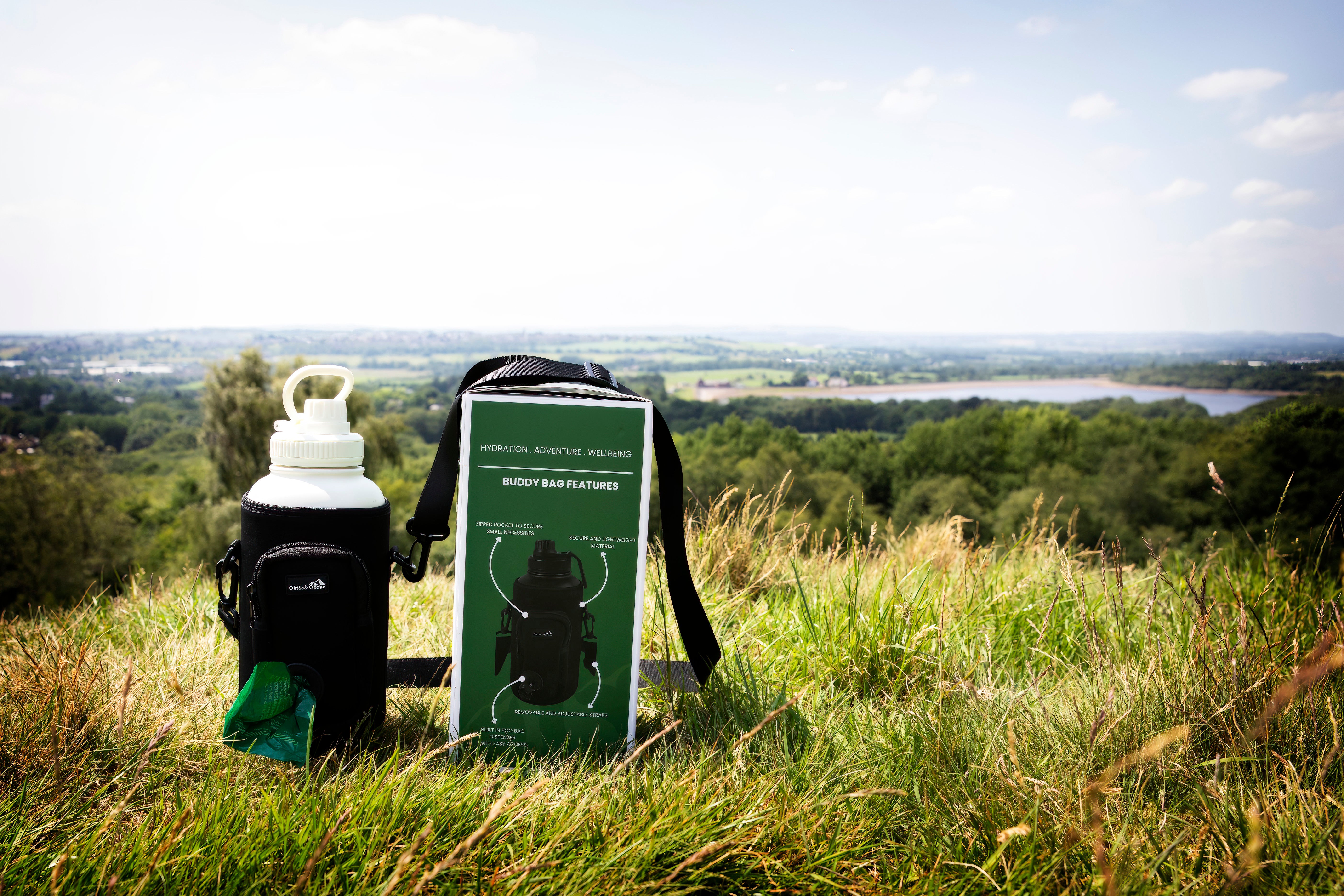 3-in-1 Dog Hydration Bottle & Buddy Bag
